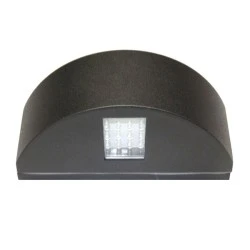 Led φωτιστικό επίτοιχο ημικύκλιο μαύρο 3,3W θερμό φως διπλής κατεύθυνσης 40led 230V στεγανό IP54