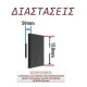 Led απλίκα επίτοιχη γκρι τετράγωνη 10W 4000k λευκό φως 1100lm έμμεσου φωτισμού