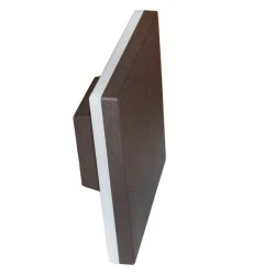 Led απλίκα επίτοιχη σαγρέ σκουριά τετράγωνη 10W 4000k λευκό φως 1100lm έμμεσου φωτισμού
