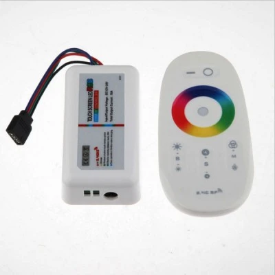 Ασύρματο RGB controller αφής με dimmer (λευκό) 12-24VDC 216W 6Α(channel)