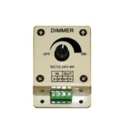 Χειροκίνητο dimmer LED μονόχρωμης ταινίας 12VDC(IN)/24V 8A 96W/192W