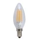 Λάμπα led filament κερί Ε14 4W 230V ντιμαριζόμενη 4000k ενδιάμεσο λευκό φως 410 lumen 30000h