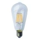 Λάμπα led filament αβοκάντο Ε27 6W 230V ντιμαριζόμενη 2700k θερμό λευκό φως 590 lumen 30000h