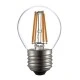 Λάμπα led filament σφαιρική Ε27 4W 230V 2700k θερμό λευκό φως 350 lumen 30000h