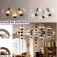 Λάμπα led filament ανεστραμμένου καθρέπτου χρυσό Ε27 6W 230V ντιμαριζόμενη 2700k θερμό λευκό φως
