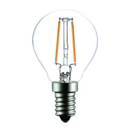 Λάμπα led filament σφαιρική Ε14 2W 230V 2700k θερμό λευκό φως 200 lumen 30000h