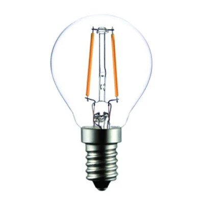 Λάμπα led filament σφαιρική Ε14 2W 230V 2700k θερμό λευκό φως 200 lumen 30000h