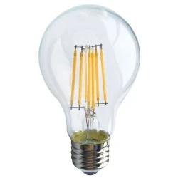 Λάμπα led filament αχλάδι Ε27 6W 230V ντιμαριζόμενη 2700k θερμό λευκό φως 680 lumen 30000h