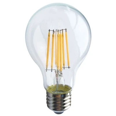 Λάμπα led filament αχλάδι Ε27 6W 230V ντιμαριζόμενη 2700k θερμό λευκό φως 680 lumen 30000h