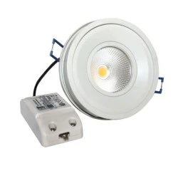 Led φωτιστικό χωνευτό κινητό 10W 2700k θερμό λευκό φως 700Lm 230V με cob δέσμης 60°