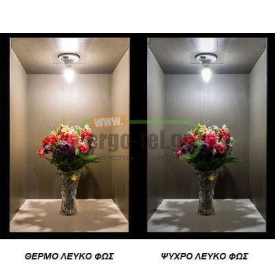 Λάμπα led κεράκι Ε14 6W 230V 6000k ψυχρό λευκό φως 540lumen γωνία θέασης 270°