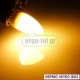 Λάμπα led C37 κερί Ε14 ισχύος 5W 230V 3000k θερμό λευκό φως 460 lumen λευκό σώμα ματ γυαλί Λάμπα led C37 κερί Ε14 ισχύος 5W 230V 3000k θερμό λευκό φως 460 lumen λευκό σώμα ματ γυαλί