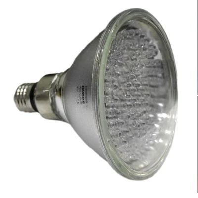 Λάμπα led PAR38 E27 (κήπου) 3W 42VAC δέσμης 30° RGB πολύχρωμη τύπου σκληράς υάλου