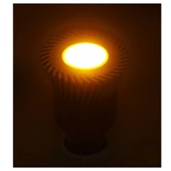 Λάμπα led ισχύος GU10 3W 230V πορτοκαλί  φως δέσμης 30° από αλουμίνιο