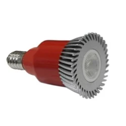 Λάμπα led ισχύος E14 3W 230V μπλε φως δέσμης 30° από αλουμίνιο