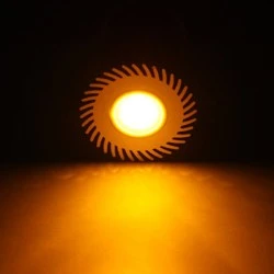 Λάμπα led ισχύος E27 3W 230V πορτοκαλί φως δέσμης 30° με εναλλάξιμο φακό από αλουμίνιο