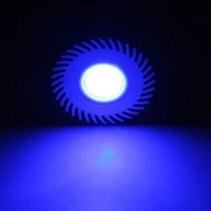 Λάμπα led ισχύος E27 3W 230V μπλε φως δέσμης 30° με εναλλάξιμο φακό από αλουμίνιο Λάμπα led ισχύος E27 3W 230V μπλε φως δέσμης 30° με εναλλάξιμο φακό από αλουμίνιο