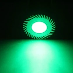 Λάμπα led ισχύος E27 3W 230V πράσινο φως δέσμης 30° με εναλλάξιμο φακό από αλουμίνιο