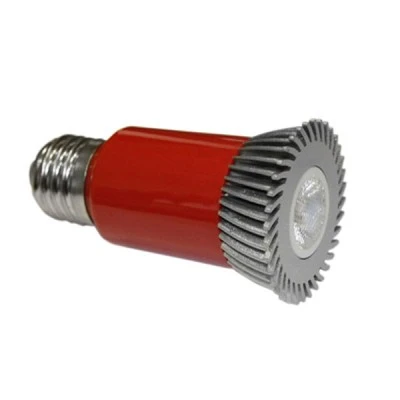 Λάμπα led ισχύος E27 3W 230V μπλε φως δέσμης 30° με εναλλάξιμο φακό από αλουμίνιο