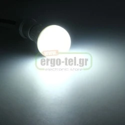 Λάμπα led αχλάδι Ε27 8W 230V 6000k ψυχρό λευκό φως 720lumen γωνία θέασης 270°