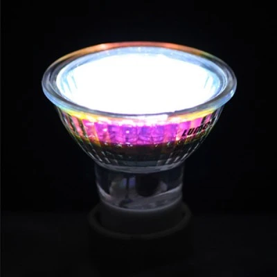 Λάμπα led GU10 1,4W 230V 6000k ψυχρό λευκό φως με κάλυμμα & 24 Led απλού τύπου δέσμης 30°