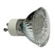 Λάμπα led GU10 1,4W 230V 6000k ψυχρό λευκό φως με κάλυμμα & 24 Led απλού τύπου δέσμης 30°