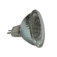 Λάμπα led PAR16 1,4W 12V DC δέσμης 30° ντιμαριζόμενη κόκκινο φως με κάλυμμα δέσμης 30°