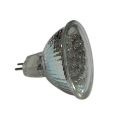 Λάμπα led PAR16 1,4W 12V DC δέσμης 30° ντιμαριζόμενη κόκκινο φως με κάλυμμα δέσμης 30°