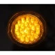Λάμπα led PAR16 1,4W 12V DC δέσμης 30° ντιμαριζόμενη κίτρινο-πορτοκαλί φως με κάλυμμα