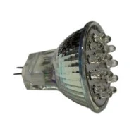 Λάμπα led MR11 0,8W 230V πράσινο φως χωρίς κάλυμμα με 15Led απλού τύπου δέσμης 30°