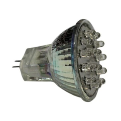 Λάμπα led MR11 0,8W 230V κόκκινο φως χωρίς κάλυμμα με 15Led απλού τύπου δέσμης 30°
