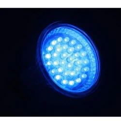 Λάμπα led PAR16 2W 42VΑC μπλε φως δέσμης 45° με 32 led