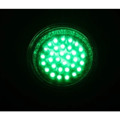 Λάμπα led PAR16 2W 42V ΑC δέσμης 45° πράσινο φως με 32 led