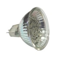 Λάμπα led MR16 GU5.3 230V 1,8W ντιμαριζόμενη  δέσμης 30° πράσινο φως με κάλυμμα