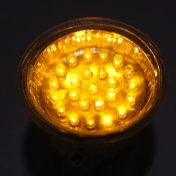 Λάμπα led MR16 GU5.3 230V 1,8W ντιμαριζόμενη πορτοκαλί φως με κάλυμμα δέσμης 30°