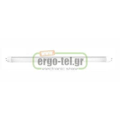 Λάμπα led τύπου φθορίου T8 90cm 14W 6200k ψυχρό λευκό φως 1300lumen γυάλινη με τροφοδοσία στα 2 άκρα