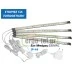Μπάρα αλουμινίου σετ 4τμχ 1.2w/μπάρα 230V λευκό ψυχρό φως στεγανή IP44 πλήρης με τροφοδοτικά