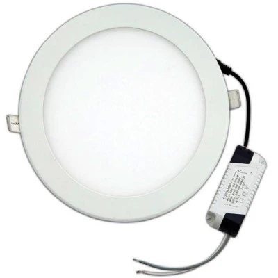 Led panel slim φωτιστικό χωνευτό 20W λευκό στρόγγυλο ψυχρό φως 6500Κ 230V 90lm/W