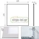 Led panel slim φωτιστικό χωνευτό 20W λευκό τετράγωνο ψυχρό φως 6500k 230V 1800lm