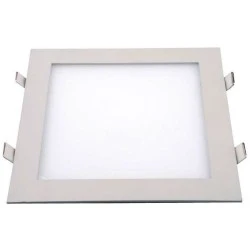 Led panel slim φωτιστικό χωνευτό 20W λευκό τετράγωνο ψυχρό φως 6500k 230V 1800lm