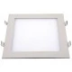 Led panel slim φωτιστικό χωνευτό 20W λευκό τετράγωνο ψυχρό φως 6500k 230V 1800lm