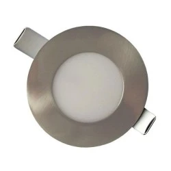 LED PANEL SLIM ΦΩΤΙΣΤΙΚΟ ΧΩΝΕΥΤΟ 3W ΣΑΤΙΝΕ ΣΤΡΟΓΓΥΛΟ ΕΝΔΙΑΜΕΣΟ ΛΕΥΚΟ ΦΩΣ 4000k 230V 80lm/W