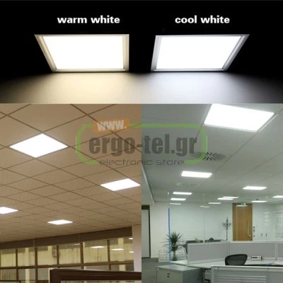 Led panel φωτιστικό τετράγωνο 595x595mm χωνευτό ντιμαριζόμενο 48W 4000k ενδιάμεσο φως 3900lm Led panel φωτιστικό τετράγωνο 595x595mm χωνευτό ντιμαριζόμενο 48W 4000k ενδιάμεσο φως 3900lm