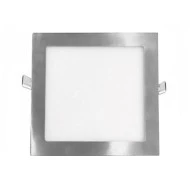 Led panel νίκελ ματ τετράγωνο χωνευτό 26W 3000k θερμό φως δέσμης 120° 230V 1830lm 30000h