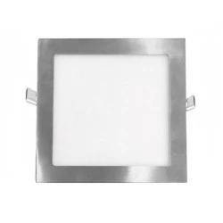 Led panel νίκελ ματ τετράγωνο χωνευτό 26W 3000k θερμό φως δέσμης 120° 230V 1830lm 30000h