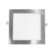 Led panel νίκελ ματ τετράγωνο χωνευτό 26W 3000k θερμό φως δέσμης 120° 230V 1830lm 30000h Led panel νίκελ ματ τετράγωνο χωνευτό 26W 3000k θερμό φως δέσμης 120° 230V 1830lm 30000h