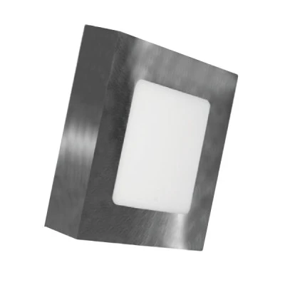 Led panel νίκελ ματ τετράγωνο επίτοιχο 14W 3000k θερμό φως δέσμης 120° 230V 950lm 30000h