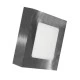 Led panel νίκελ ματ τετράγωνο επίτοιχο 14W 3000k θερμό φως δέσμης 120° 230V 950lm 30000h