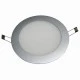 Led panel slim πλαστικό χωνευτό 14W ασημί στρογγυλό 6000k ψυχρό φως 230V 990lm