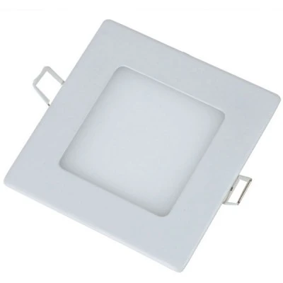 Led panel slim πλαστικό χωνευτό 14W λευκό τετράγωνο 3000k θερμό φως 230V 950lm